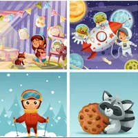 Объемная векторная иллюстрация