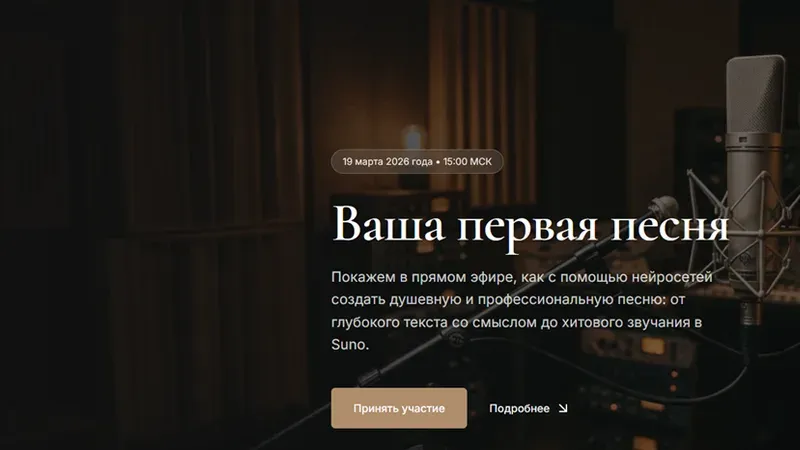 Ваша первая песня