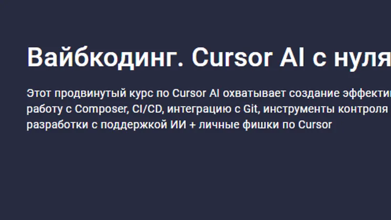Вайбкодинг. Cursor AI с нуля