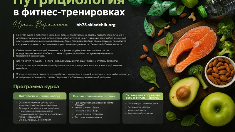Нутрициология в фитнес-тренировках