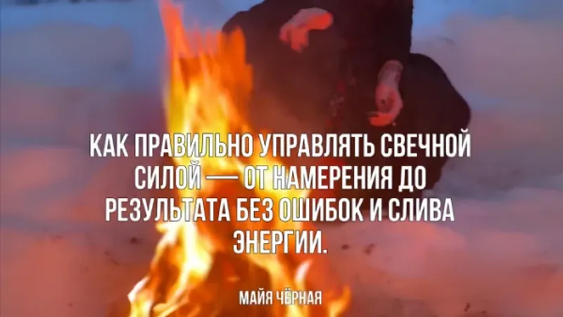 Правила Огня. Управление свечной силой