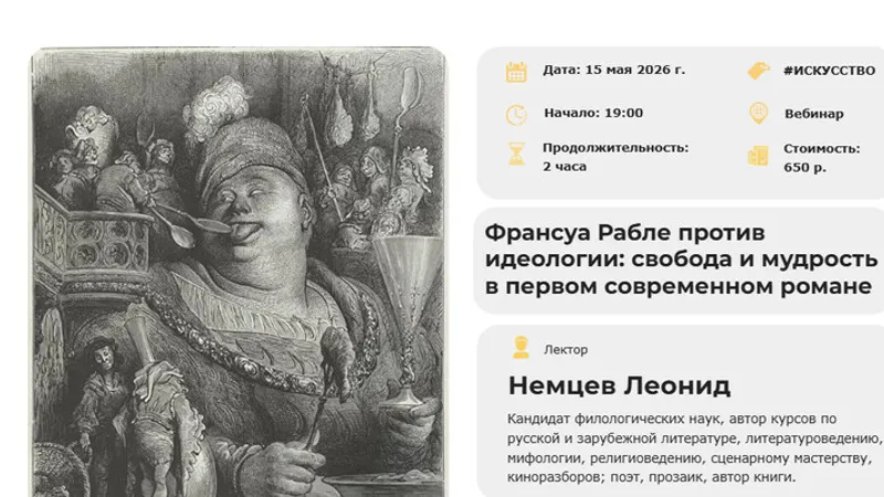 Франсуа Рабле против идеологии: свобода и мудрость в первом современном романе