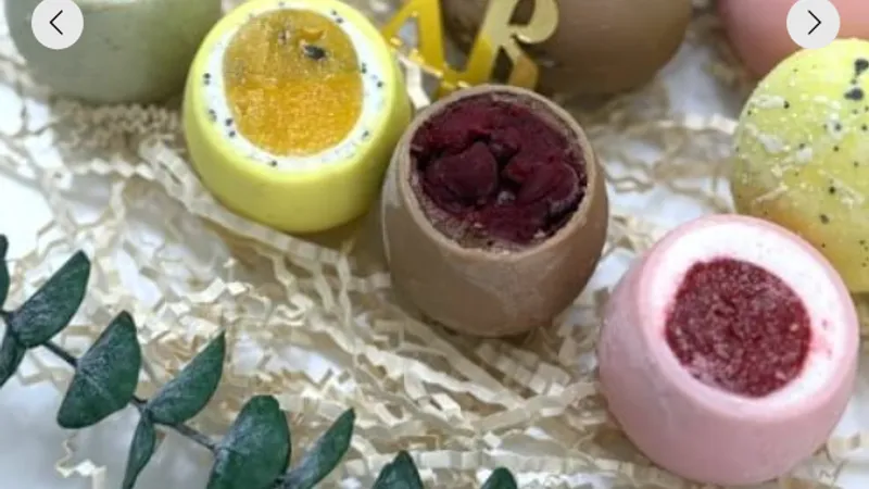 Пасхальный десерт Муссовые яйца