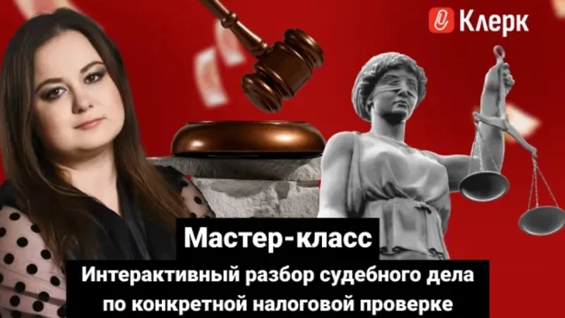 Мастер-класс Интерактивный разбор судебного дела по конкретной налоговой проверке