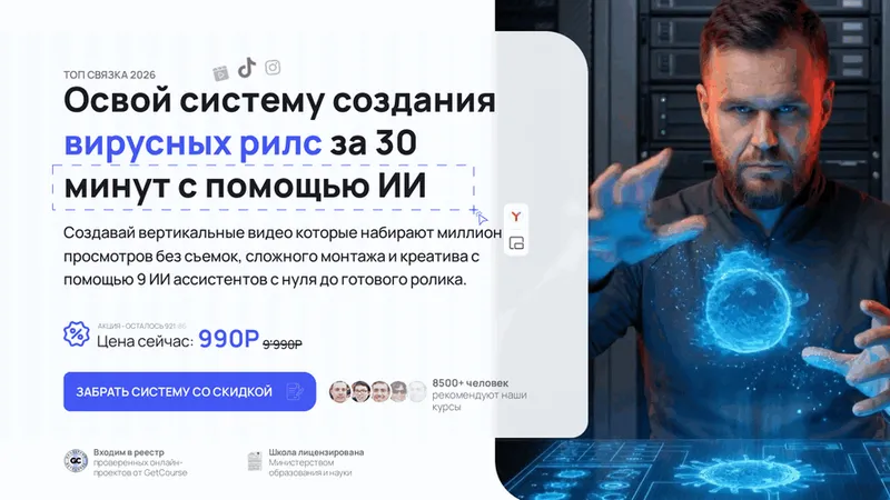 Взлом Reels: AI-Видео на 1.000.000 за 6 шагов по секретному алгоритму