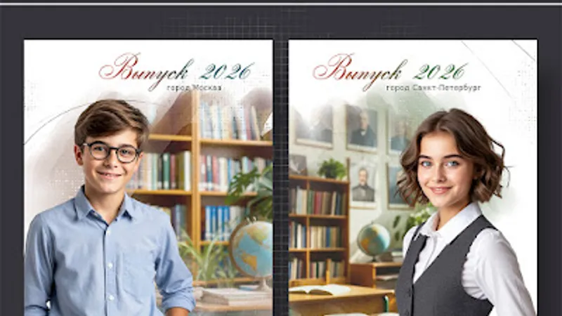 Набор 789. Школьные коллажи