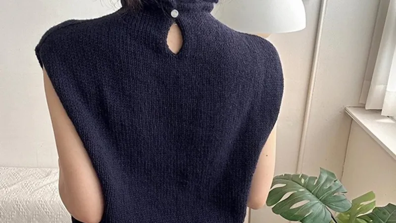 Блуза без рукавов спицами Jasmine Blouse