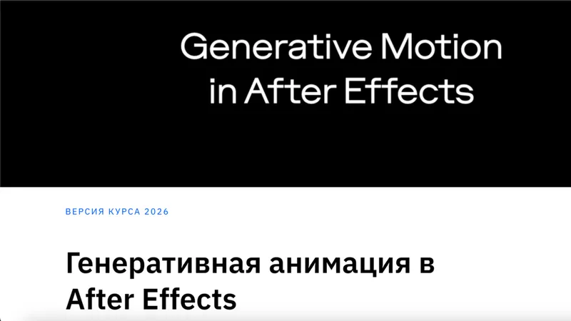 Генеративная анимация в After Effects