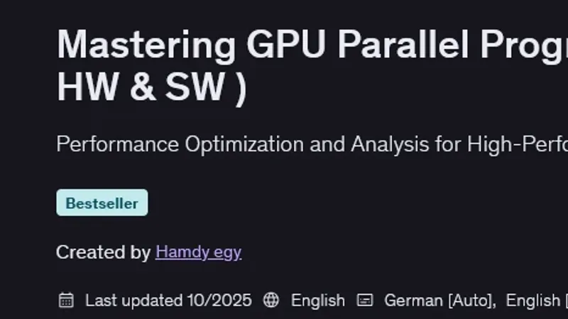 Освоение параллельного программирования на GPU с CUDA: HW & SW
