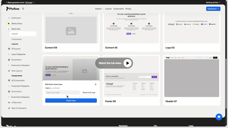 WP Pixflow — библиотека блоков и компонентов для Bricks Builder