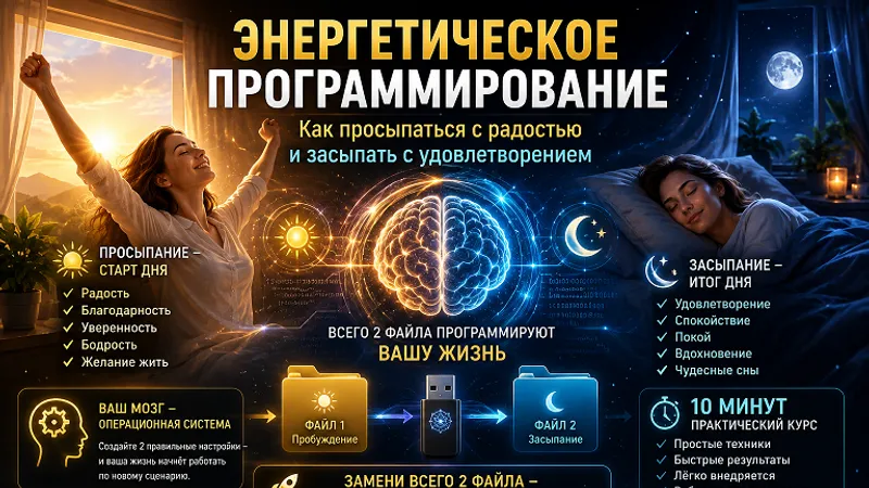 Энергетическое программирование. Как просыпаться с радостью и засыпать с удовлетворением