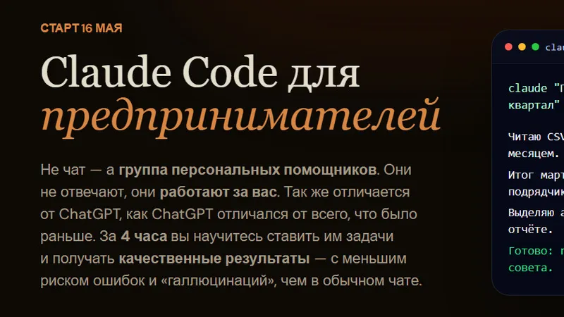 Claude Code для предпринимателей