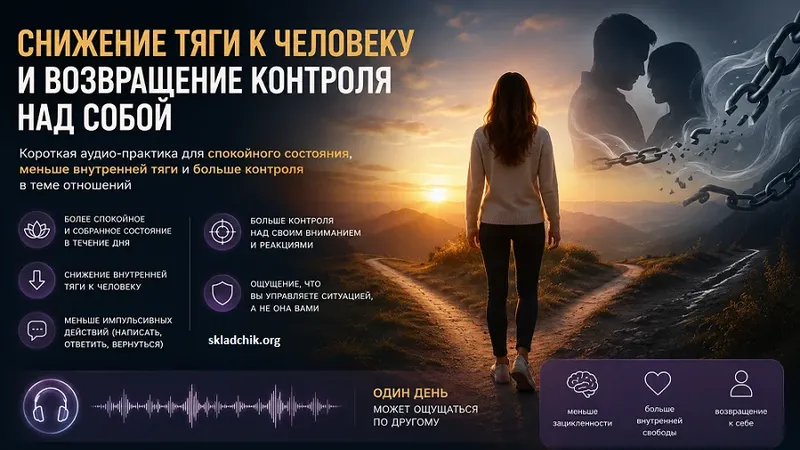 Снижение тяги к человеку и возвращение контроля над собой
