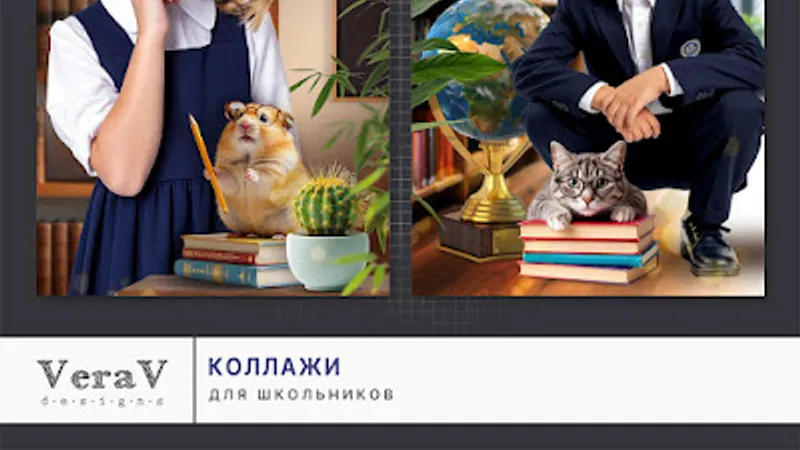Набор 808. Коллажи для школьников