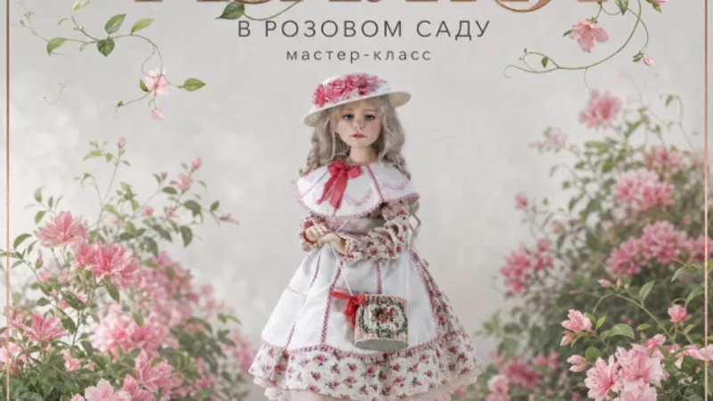 Азалия в розовом саду