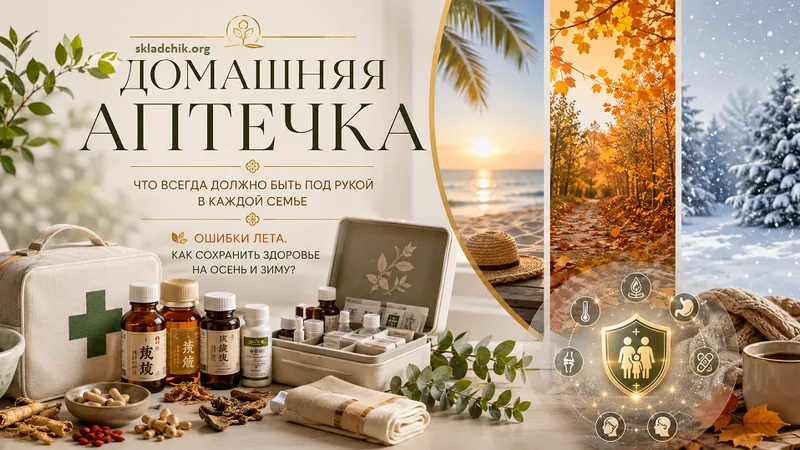 Домашняя аптечка: что всегда должно быть под рукой в каждой семье. Ошибки лета. Как сохранить здоровье на осень и зиму?