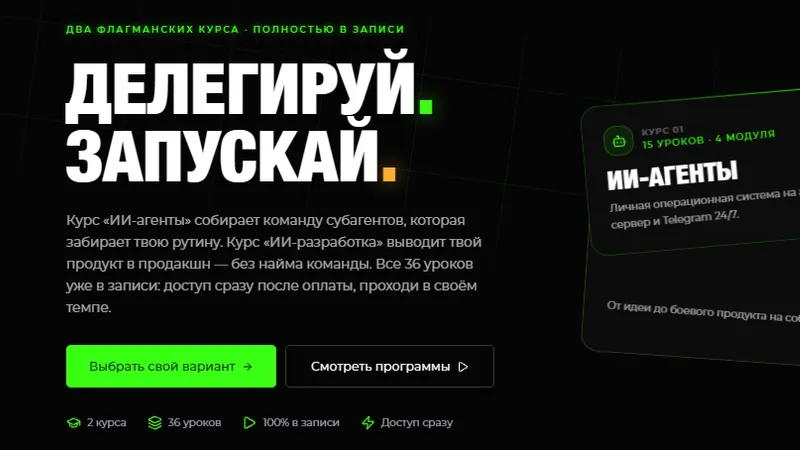 Делегируй. Запускай