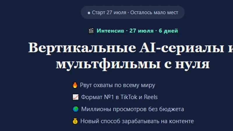 Вертикальные AI-сериалы и мультфильмы с нуля