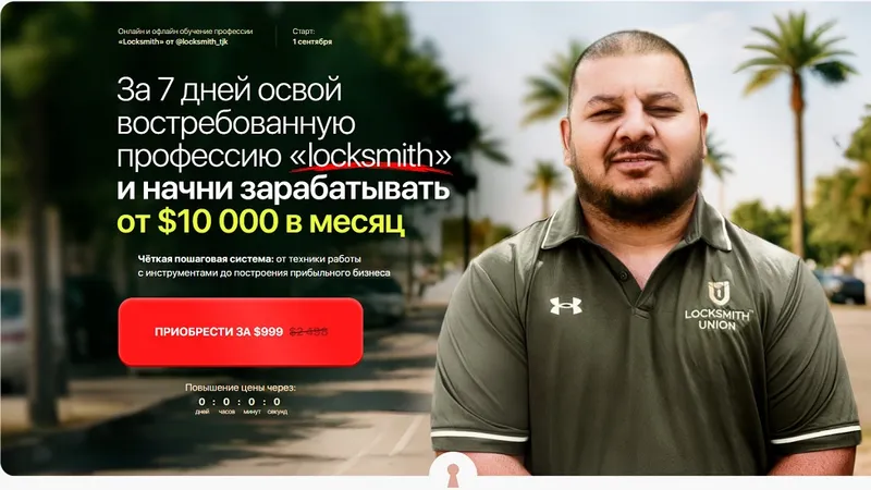 Обучение профессии Locksmith с нуля. Курс по вскрытию замков и авто