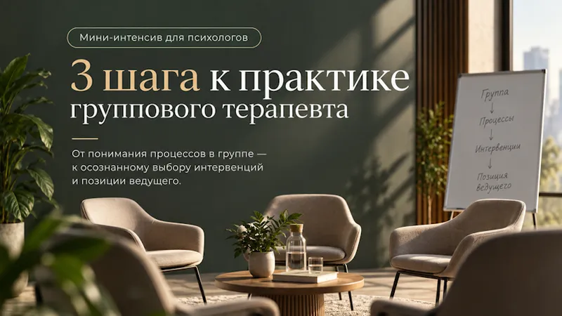 3 шага к практике группового терапевта