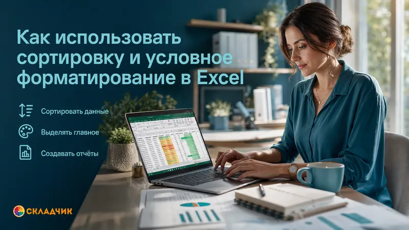 Как использовать сортировку и условное форматирование в Excel