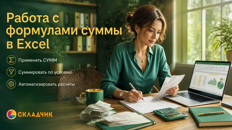 Работа с формулами суммы в Excel