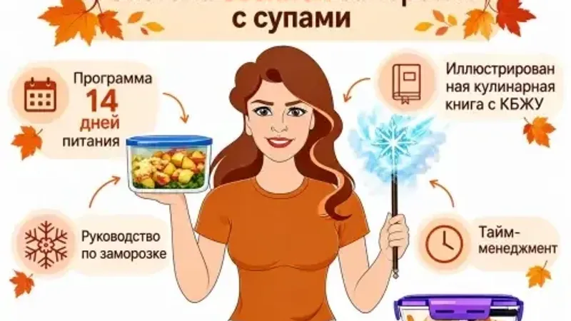 Система осенней заморозки с супами. 1400 ккал