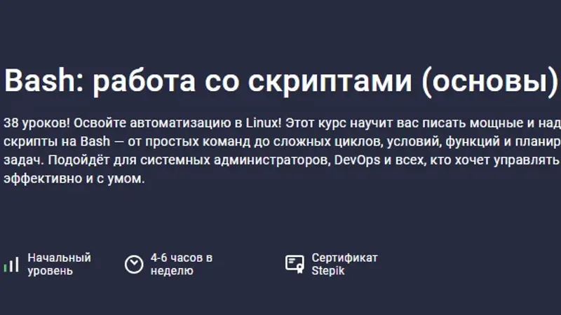 Bash: работа со скриптами основы