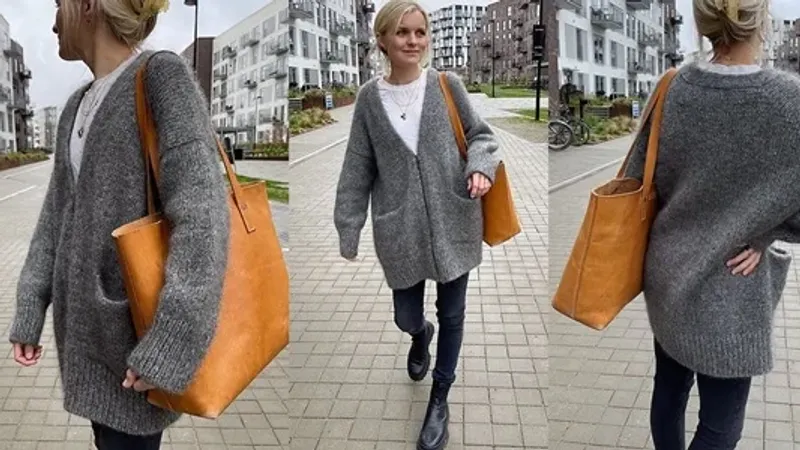 Кардиган оверсайз на молнии Zipper Jacket
