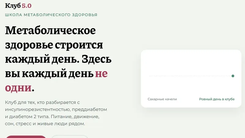 Клуб 5.0. Школа метаболического здоровья