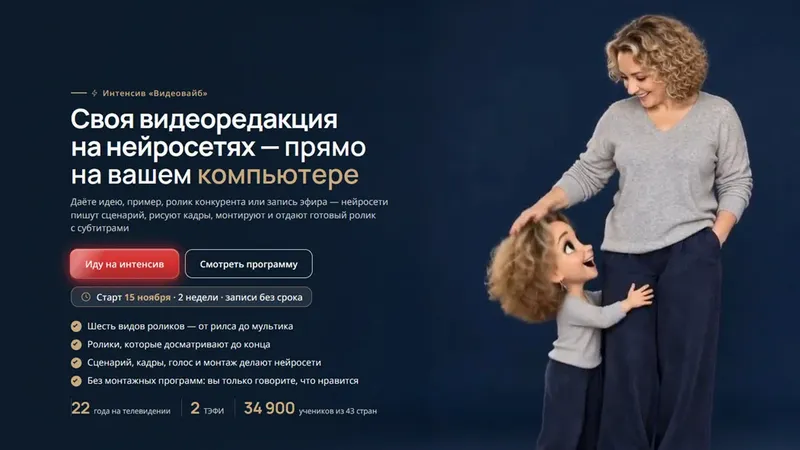 Своя видеоредакция на нейросетях - прямо на вашем компьютере