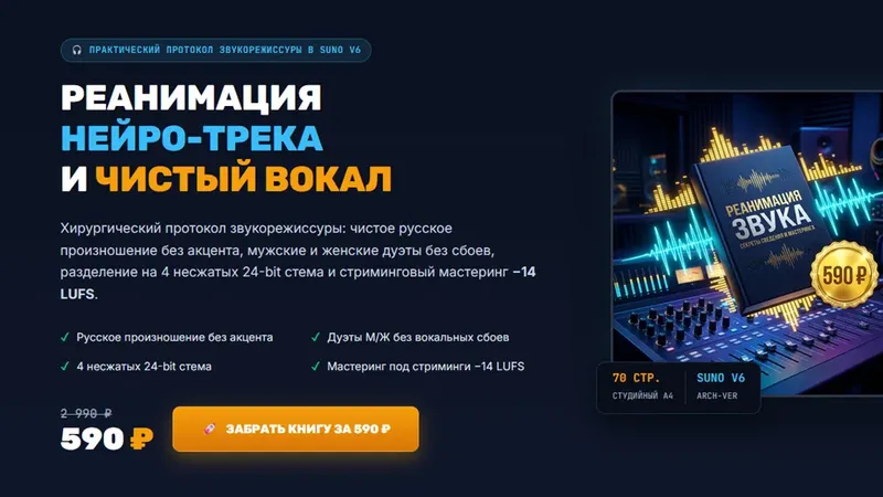 Реанимация нейро-трека и чистый вокал