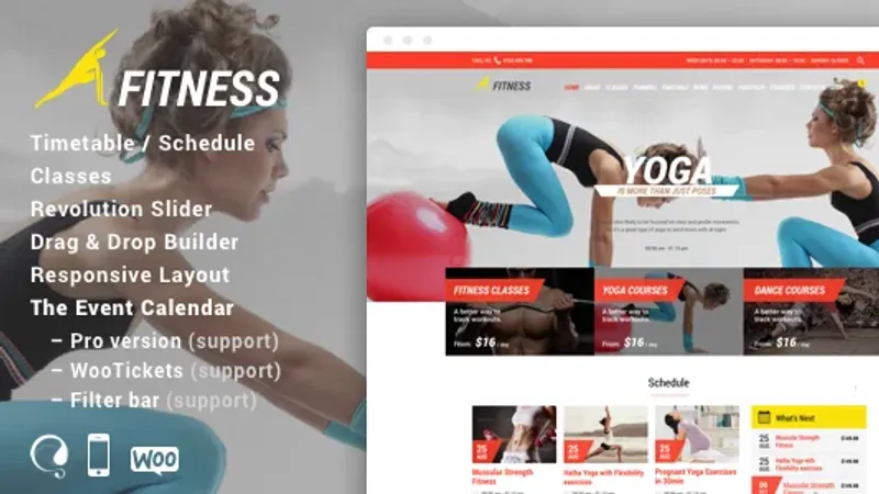 Fitness Sport Gym - Гибкий шаблон