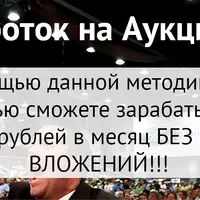 Заработок на аукционах без вложений