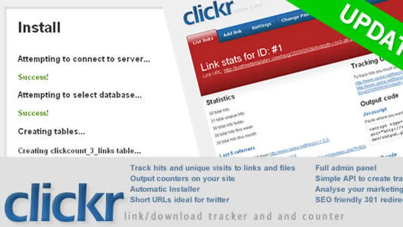 Clickr - The link and download counter