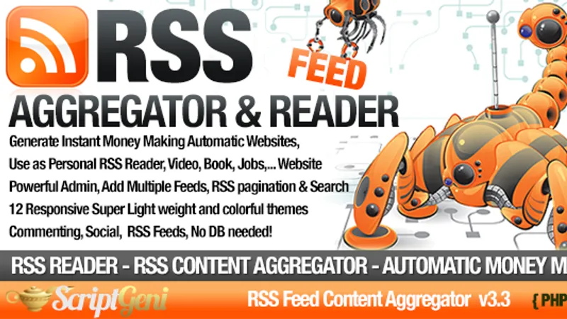 RSS Aggregator - Niche RSS Site Builder