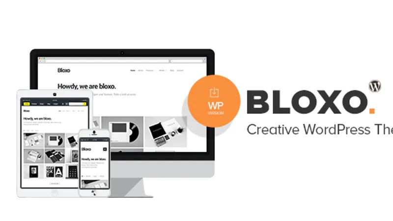 Bloxo - для портфолио и фрилансерам в стиле минимализм