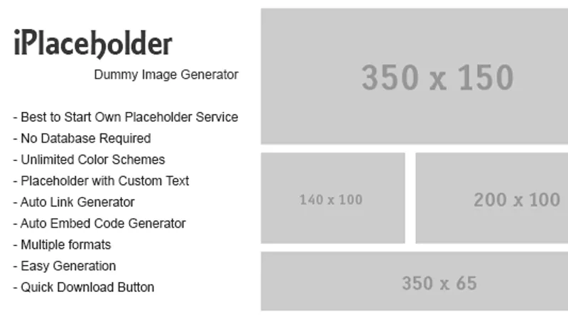 iPlaceholder – Генератор простых картинок