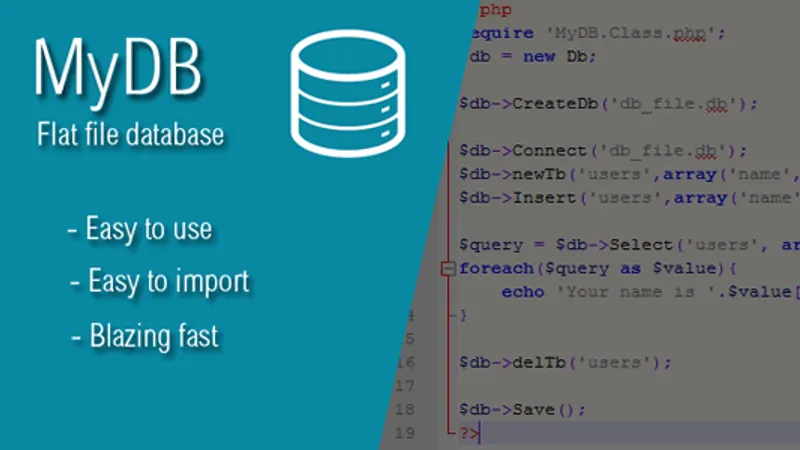 MyDB - Your Flat-File Database