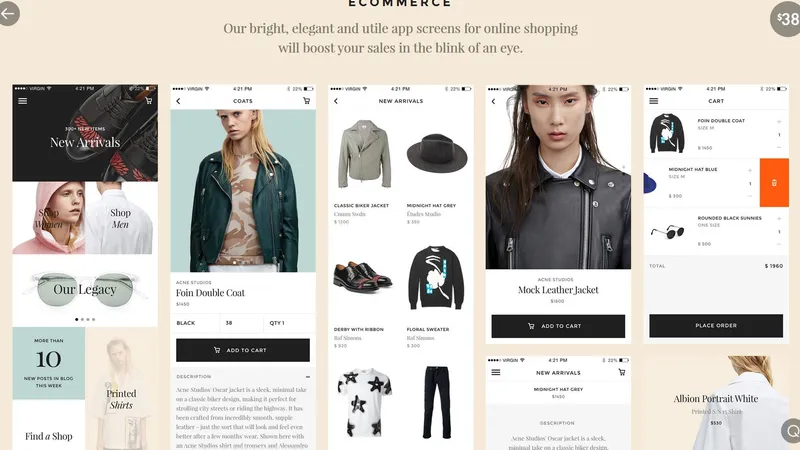 Monobrand iOS UI Kit для создания приложений