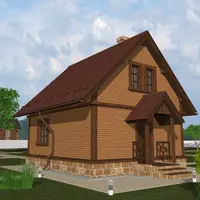 Проект каркасного дома 6х7 84м2 КД-12