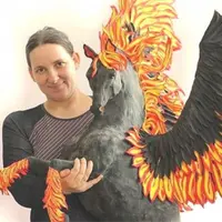 Изготовление пегаса из бархатного пластика