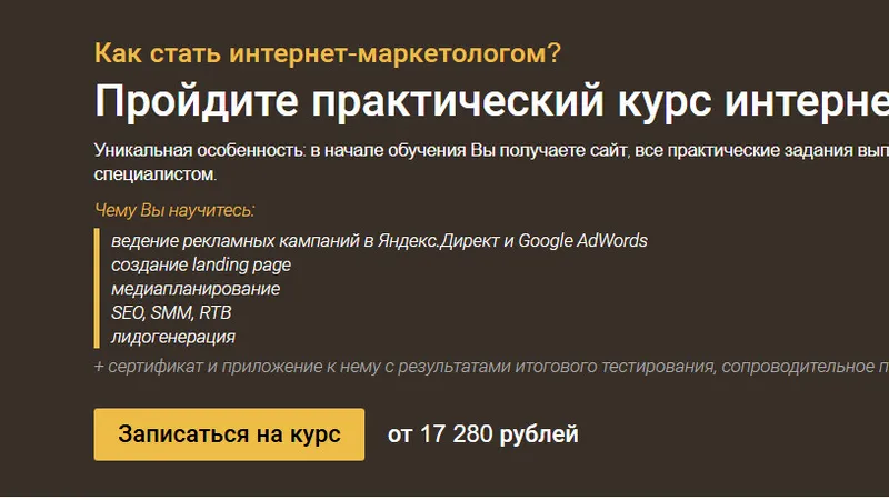 Практический курс интернет-маркетолога