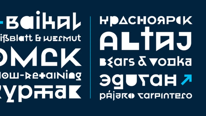 Коллекция шрифтов Omtype
