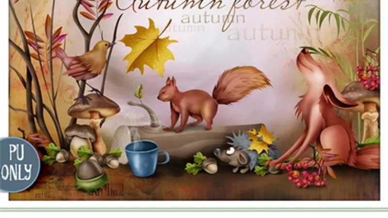Рисованные скрап-наборы