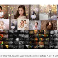 New Christmas Bokeh Photo Overlays