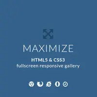 Maximize - HTML5 & CSS3 Полноэкранная галерея на сайт