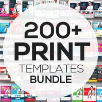 Более 200 шаблонов для печати: визитки, буклеты и другое