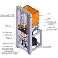 Гидравлический пресс для производства lego-кирпичей