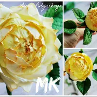 Пионовидные розы и Пион из фоамирана